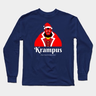 Krampus is your favorite babysitter Krampusnacht Christmas Joke Long Sleeve T-Shirt